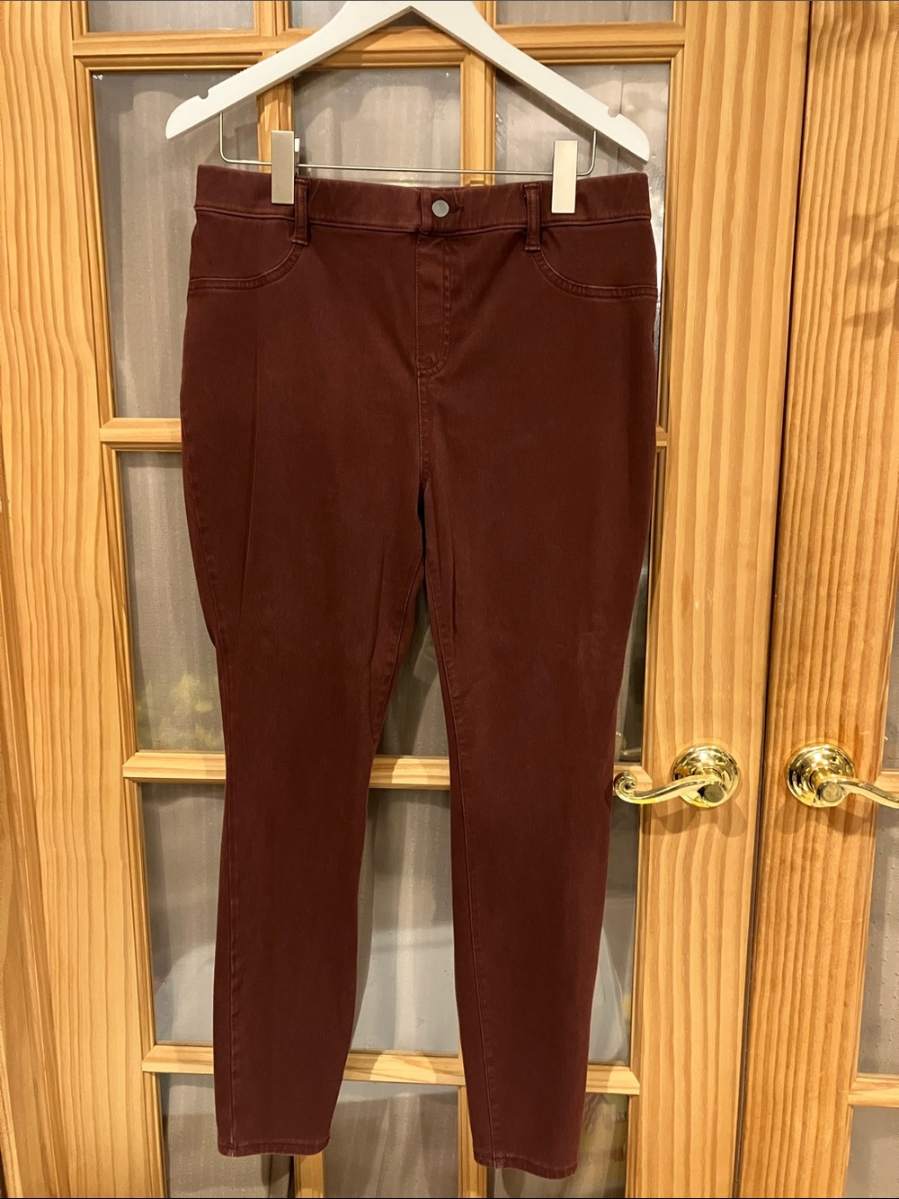 Time and Tru Burgundy Skinny Jeans